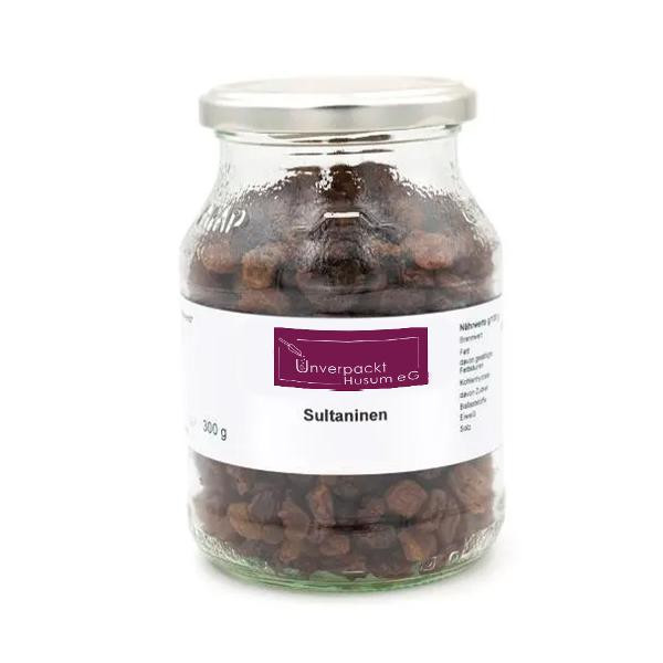 Produktfoto zu Sultaninen im Pfandglas 300g