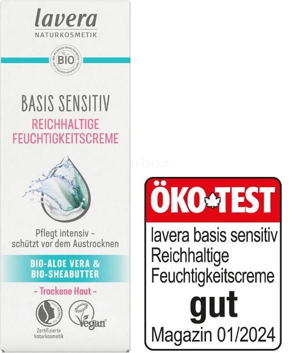 Produktfoto zu Lavera basis sensitiv reichhaltige Feuchtigkeitscreme 50ml