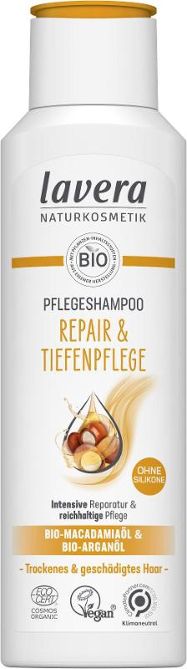 Produktfoto zu Lavera Shampoo Repair und Tiefenpflege 250ml