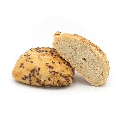 Produktfoto zu Dinkel Ciabatta Brötchen Leinsaat